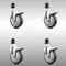 Service Caster 5 Inch 316SS Thermoplastic Rubber Swivel 1-3/4 Inch Stem Caster Set Lock Brake SCC-SS316TTLEX20S514-TPRB-134-4 - alternate 1